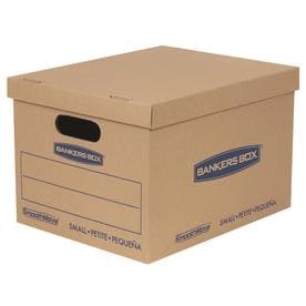 Bankers Box SmoothMove Classic Small Moving Boxes, Tape-Free, 10-Pack