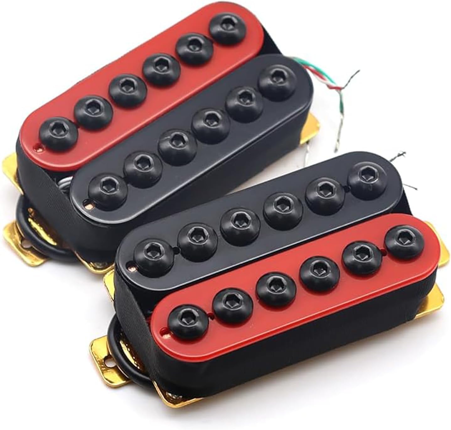 ROZILO High Output Ceramic Humbucker Pickups - Invader Style Neck & Bridge Pickups for Electric Guitar
