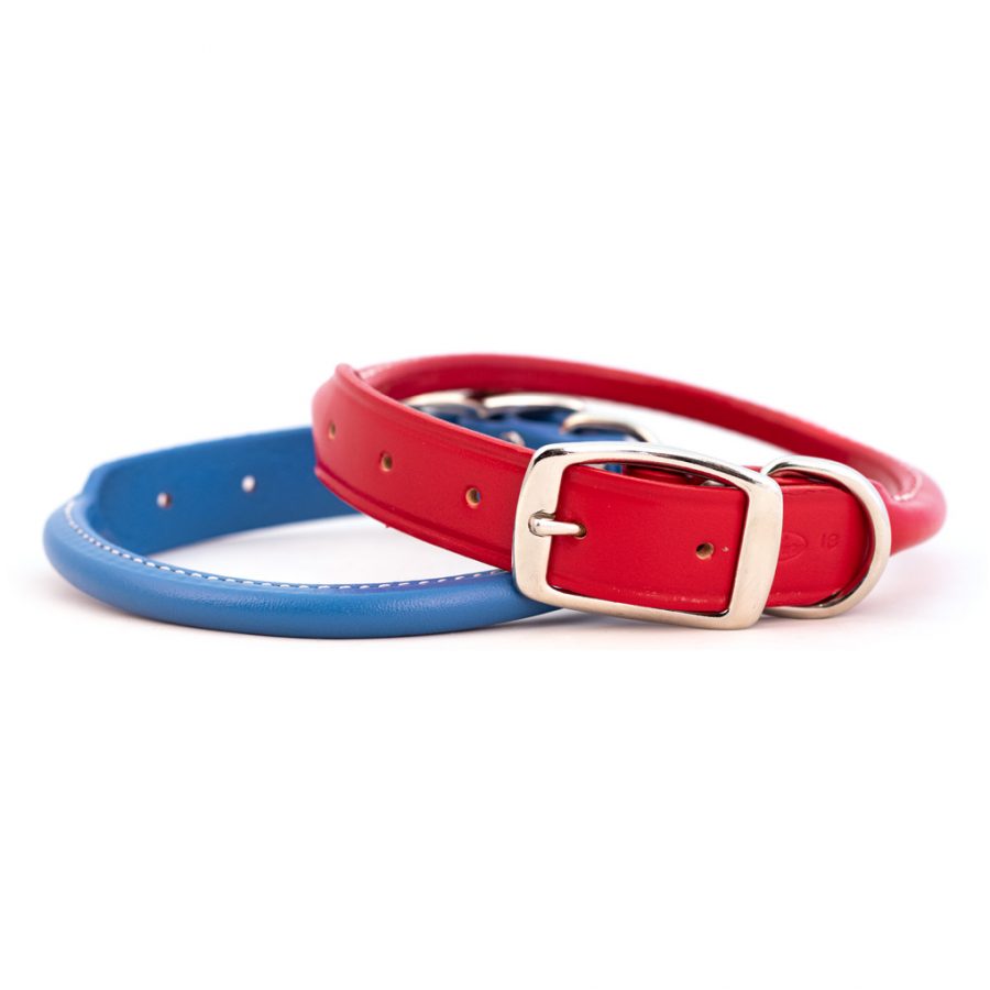 Rolled Leather Dog Collar