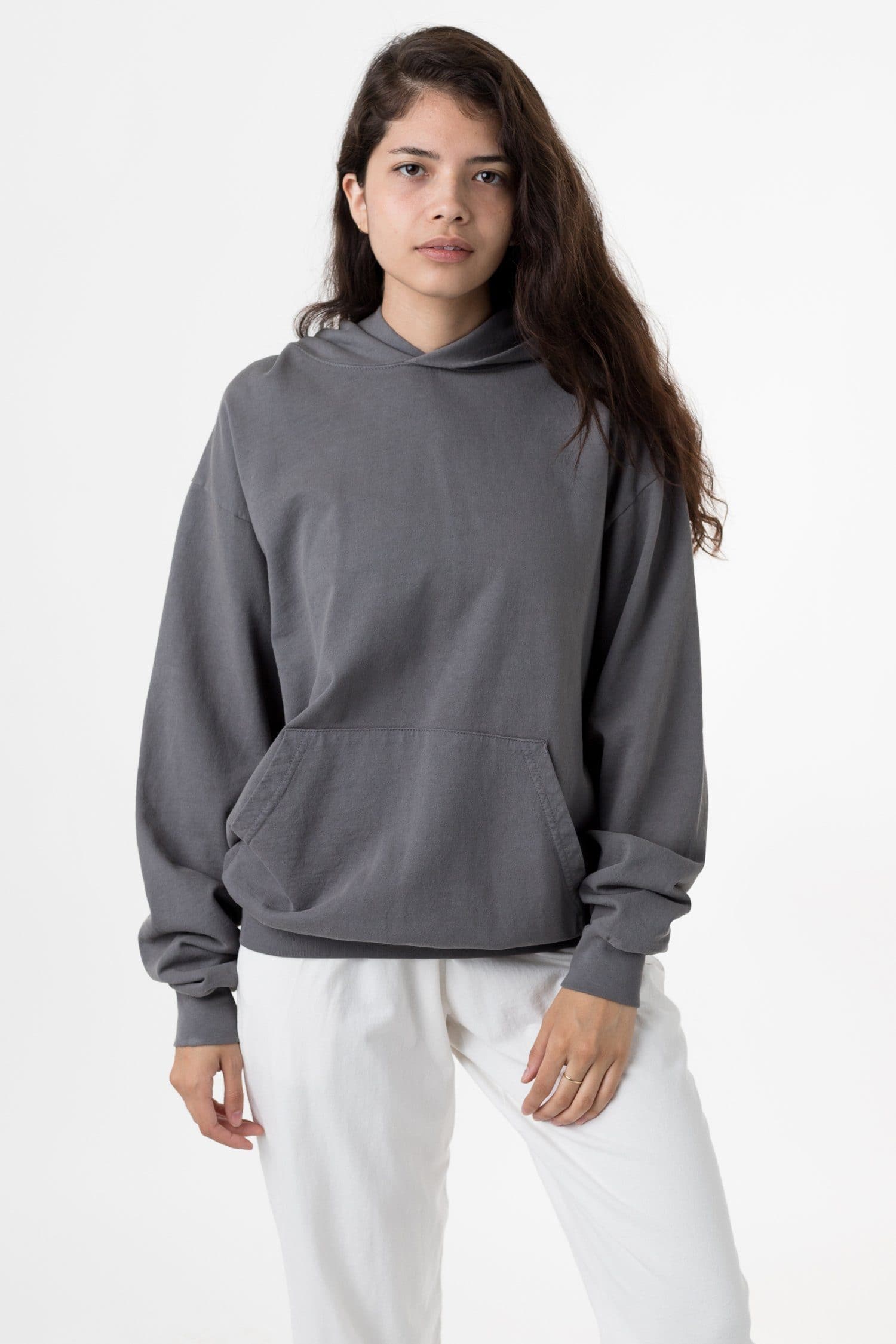 Los Angeles Apparel Garment Dye French Terry Pullover Hoodie