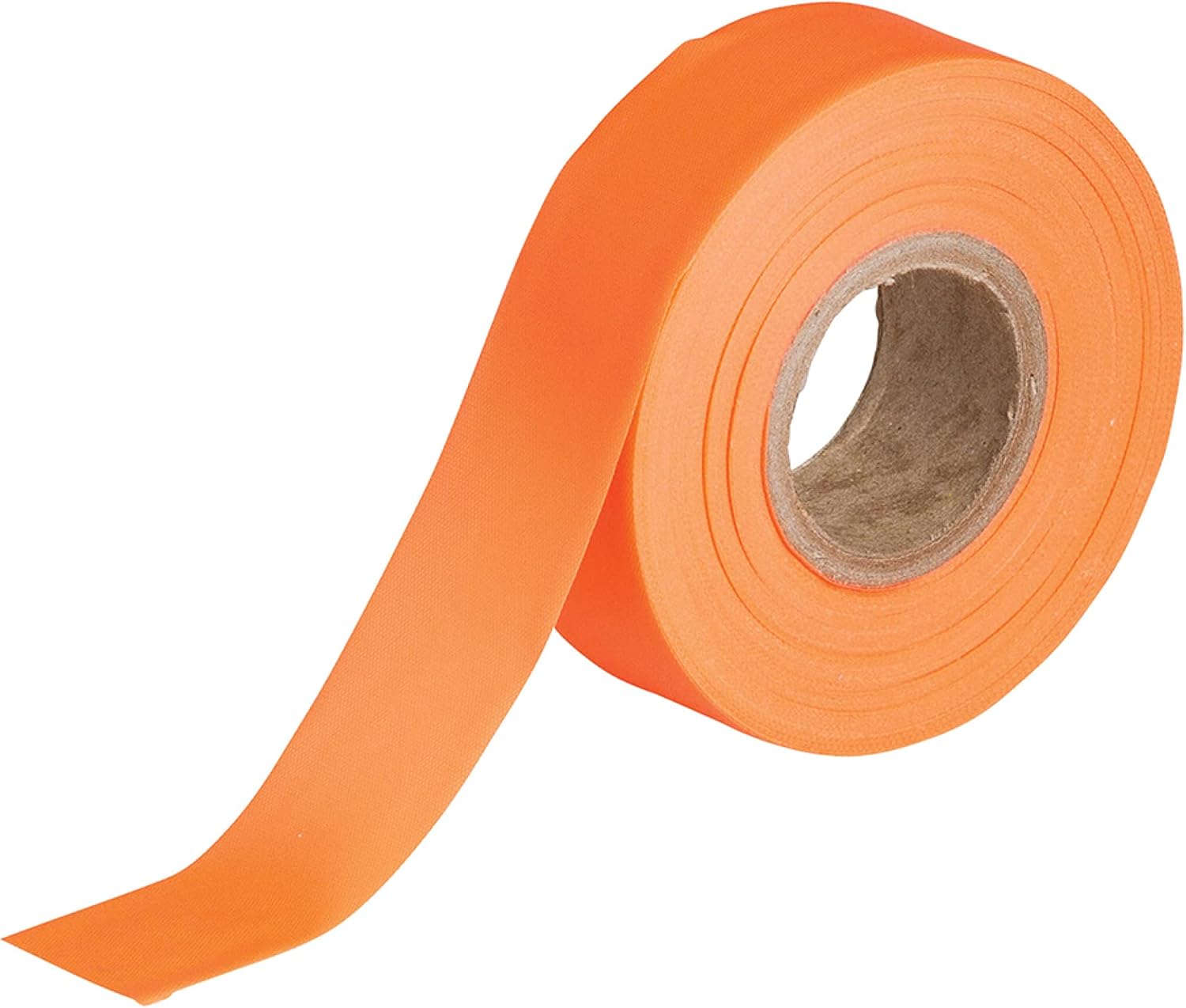 Half Rack Trail Marking Tape - Hunting Blaze Orange Flagging Tape - Durable Woven Plastic Flagging Tape Roll - Marker Tape to Mark Treestand Entries, Caution Areas, & More - 150' Non Adhesive Tape