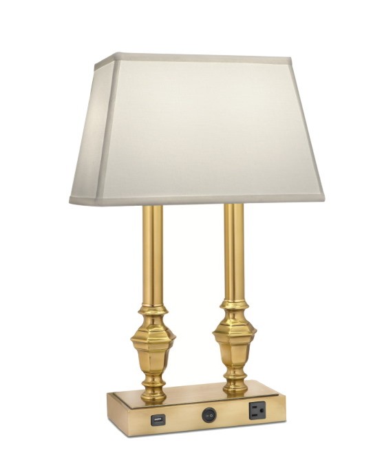 Burnished Brass Desk Lamp, 23-Inch