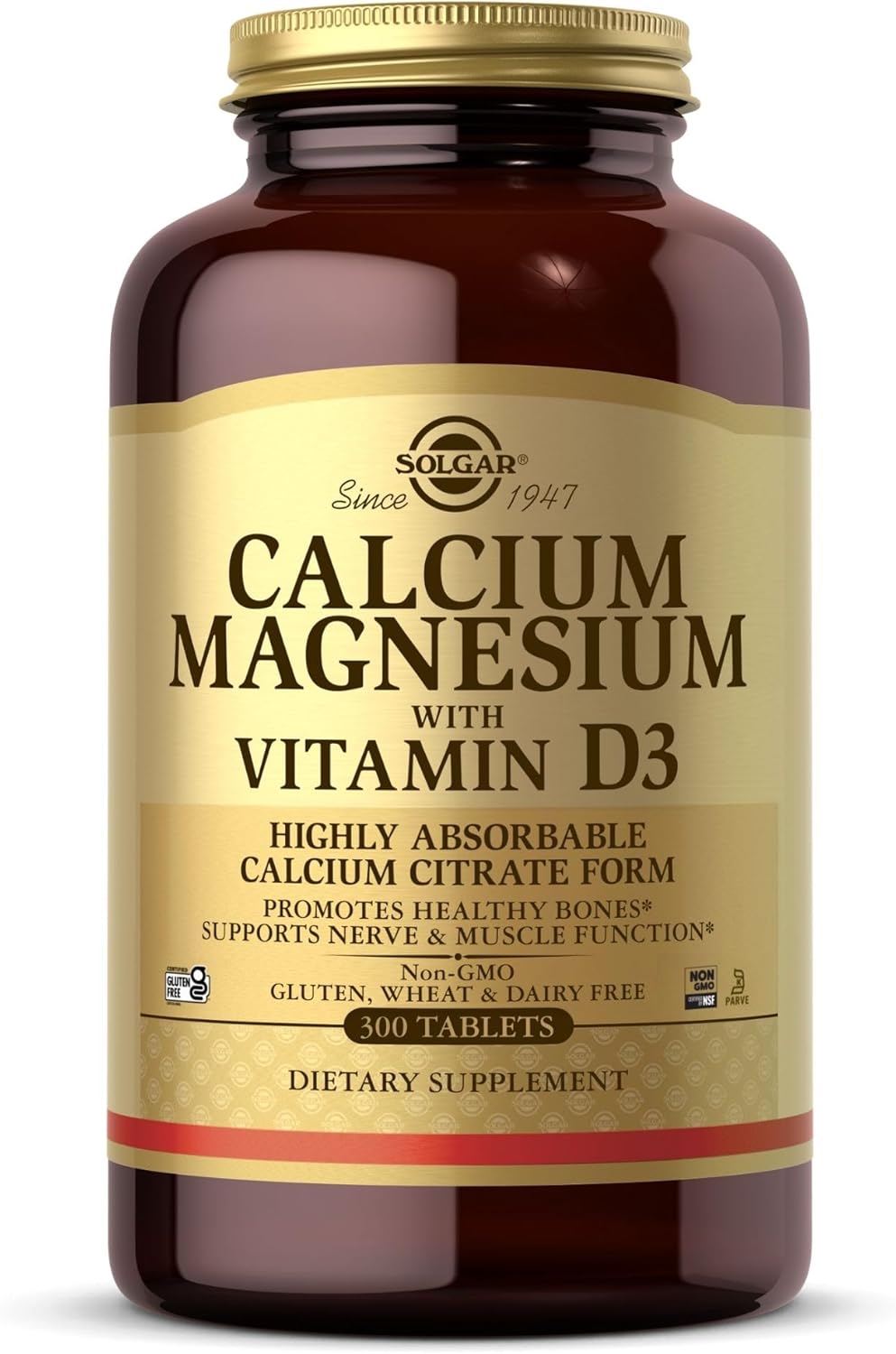 Calcium Magnesium with Vitamin D3, 300 Tablets