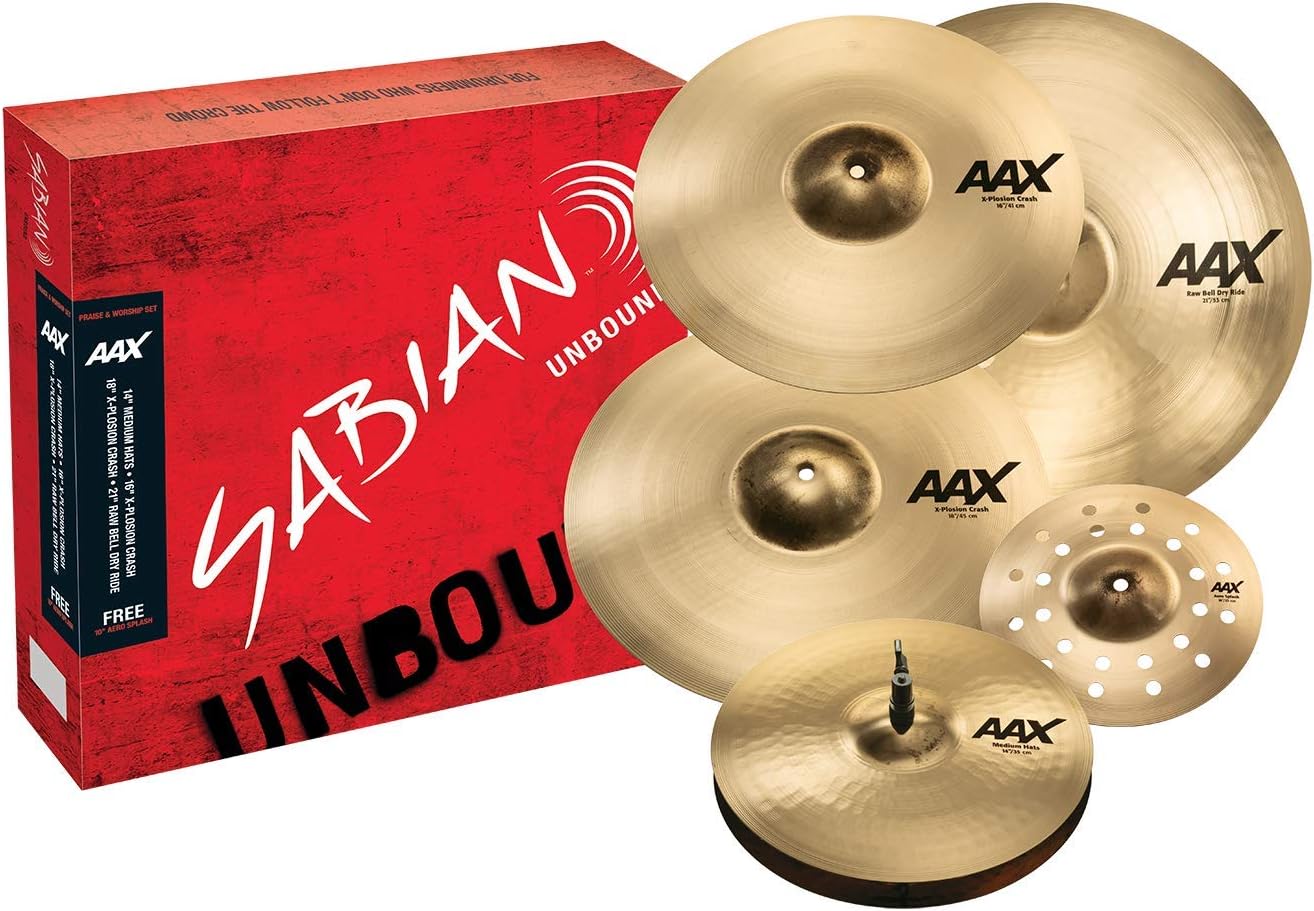 SABIAN AAX Praise AND Worship Cymbal Pack, Brilliant Finish