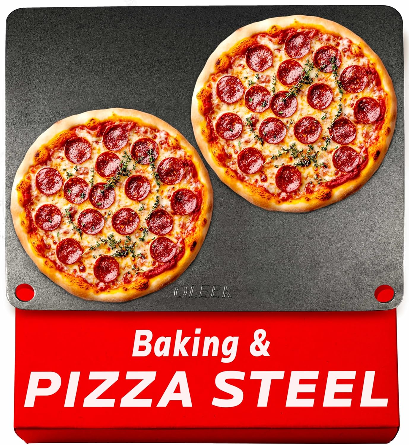 OLEEK Pizza steel Sheets for oven - Metal baking steel