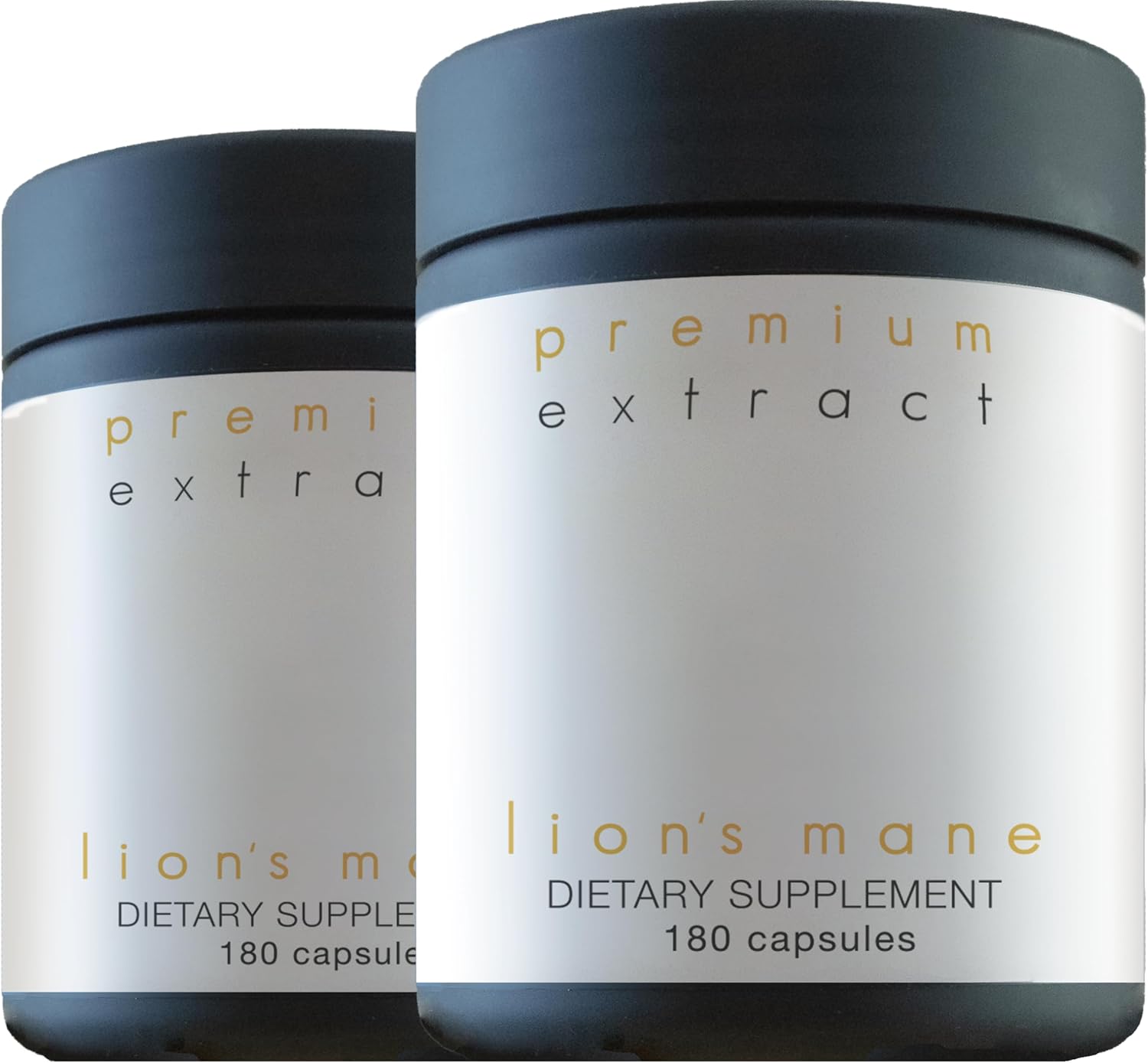 ORIVeDA Lion's Mane Organic Mushroom Extract 2-Pack - Fruiting Body 180 v-caps, Mycelium 120 v-caps Supports The Brain and Nervous System