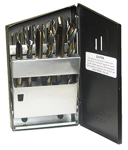 Norseman SP-18TD 18-Piece Spiral Point Drill & Tap Set (National Coarse)