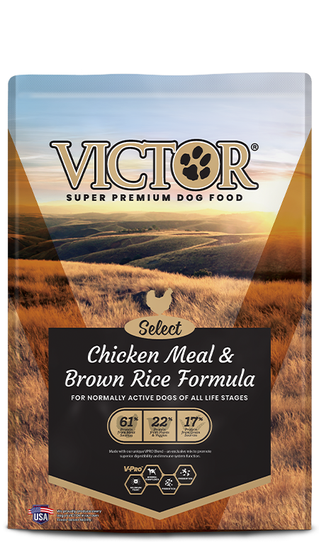 VICTOR Select Chicken Meal & Brown Rice Formula Dry Dog Food, 40 lb