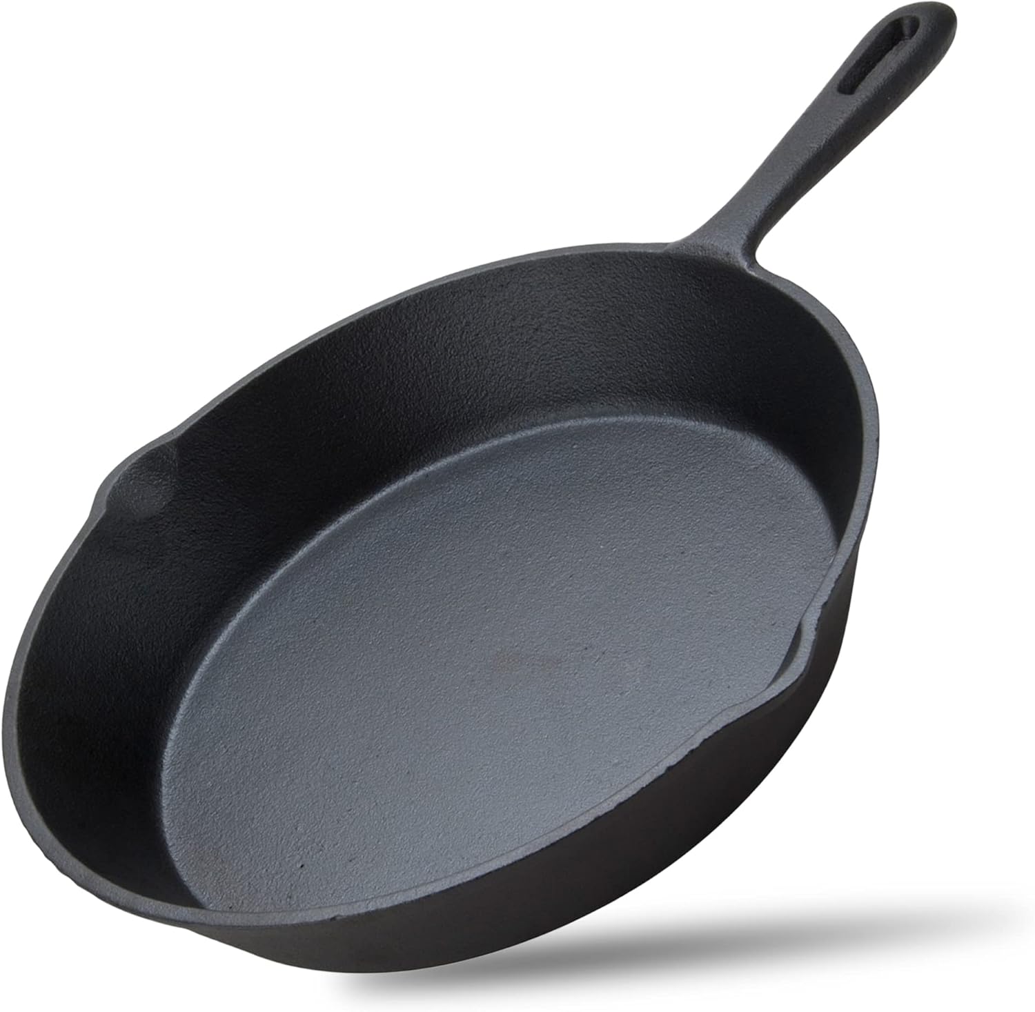 Alpine Cuisine Pre-seasoned Cast Iron Frypan 8-Inch - Black Cast Iron Frypan - Durable, Heavy Duty Cooking Pans - Multipurpose Use Kitchen Pans
