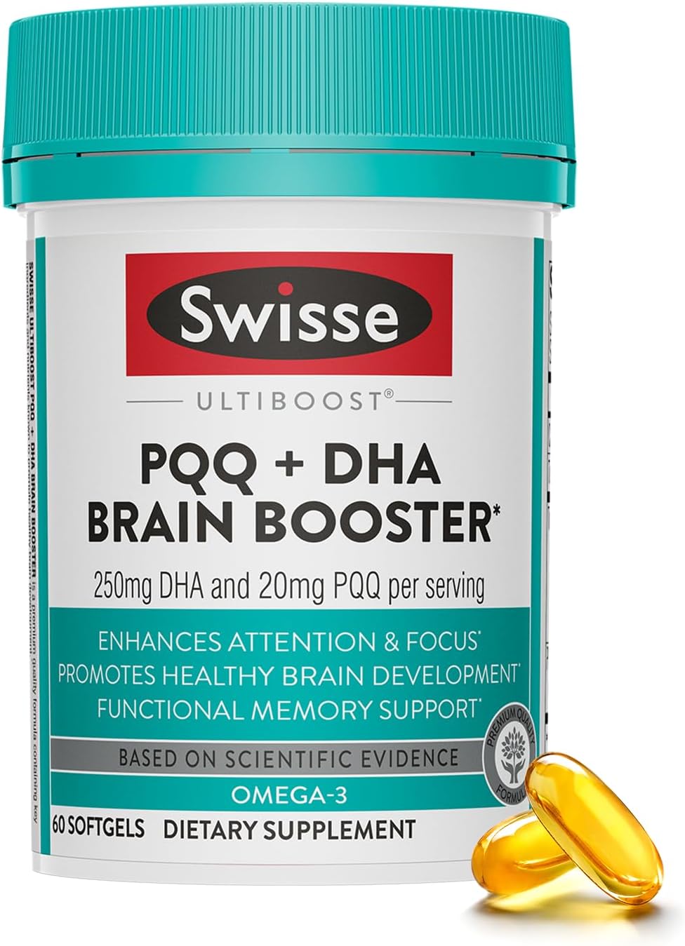 Swisse PQQ + DHA Brain Booster