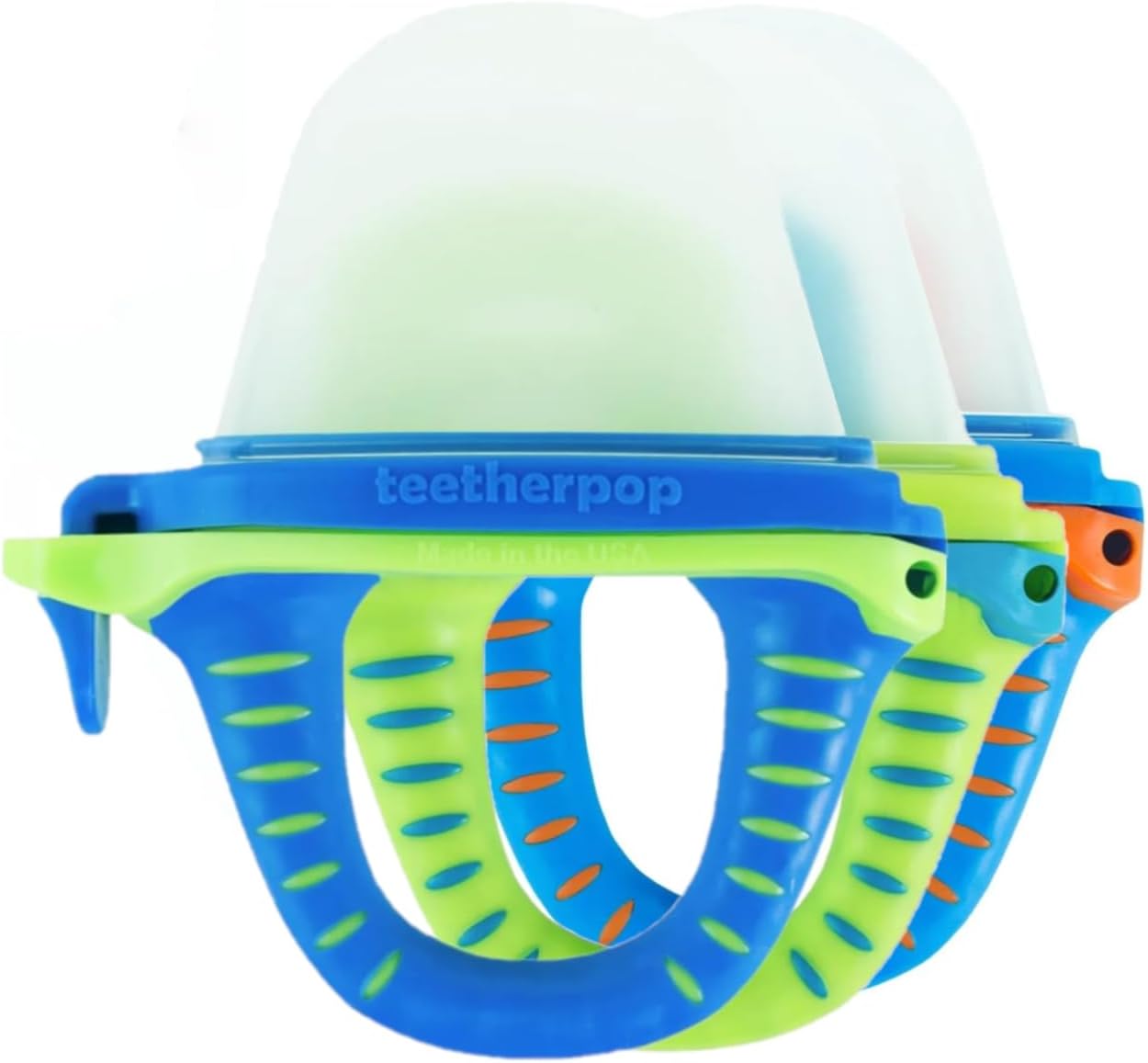 teetherpop Fillable Silicone Teether 3-Pack – Blues