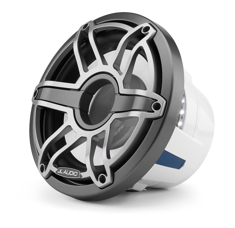 M6 10" Marine Subwoofer, Gray Metallic Titanium Sport Grille (M6-10W-S-GMTI-4)