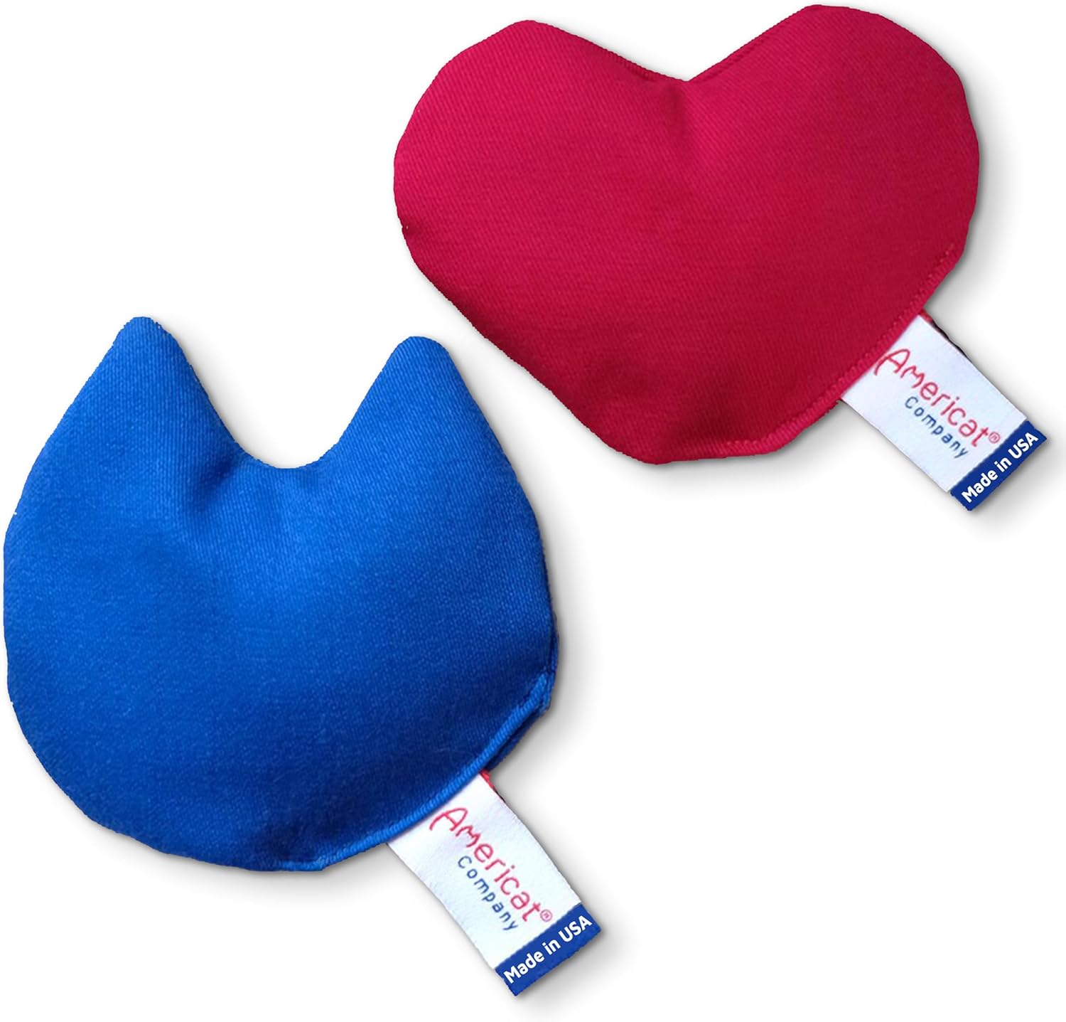 Americat 2-Pack Catnip Toys – Cat & Heart Plush