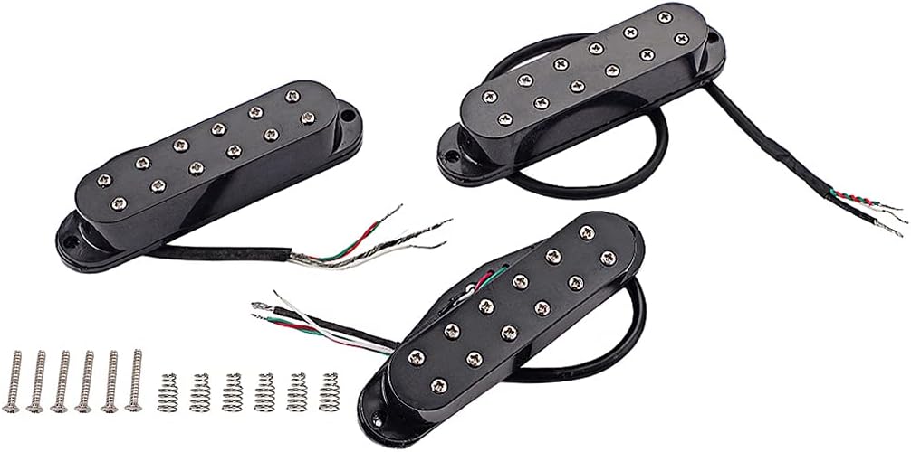 Alnicov 3PCS Guitar Mini Humbucker Pickups for Strat ST Style