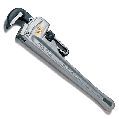 RIDGID 31100 18-Inch Aluminum Straight Pipe Wrench