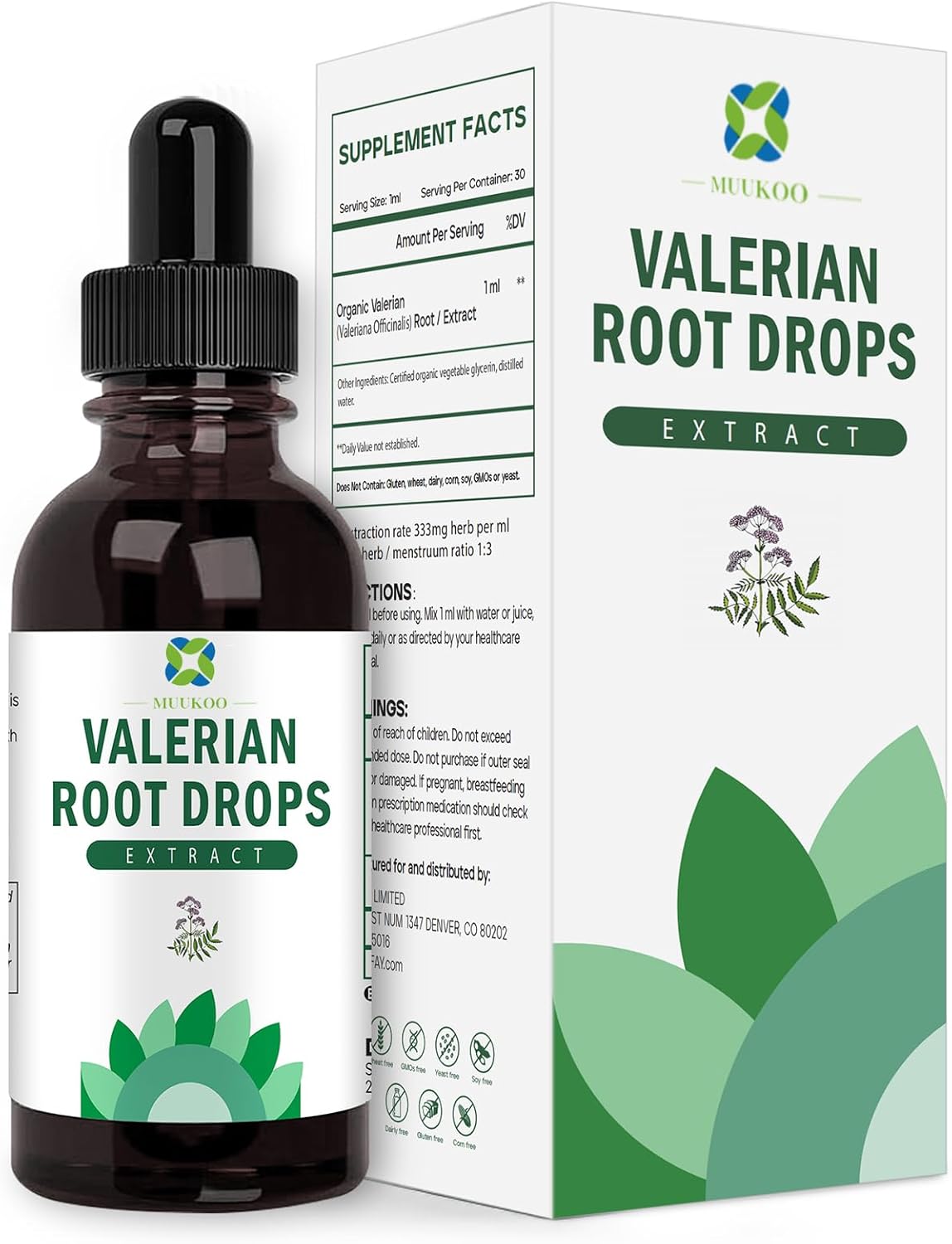 Generic Valerian Root Liquid Drops Valerian Root Extract Liquid Valeriana officinalis, Herbal Supplement,Support Sleep, Calm and Stress Relief,1-Ounce
