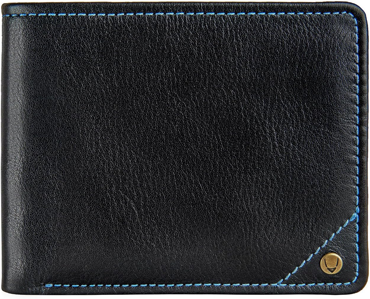 Hidesign Angle Stitch Vegetable Tanned Leather Men's Slim Bifold