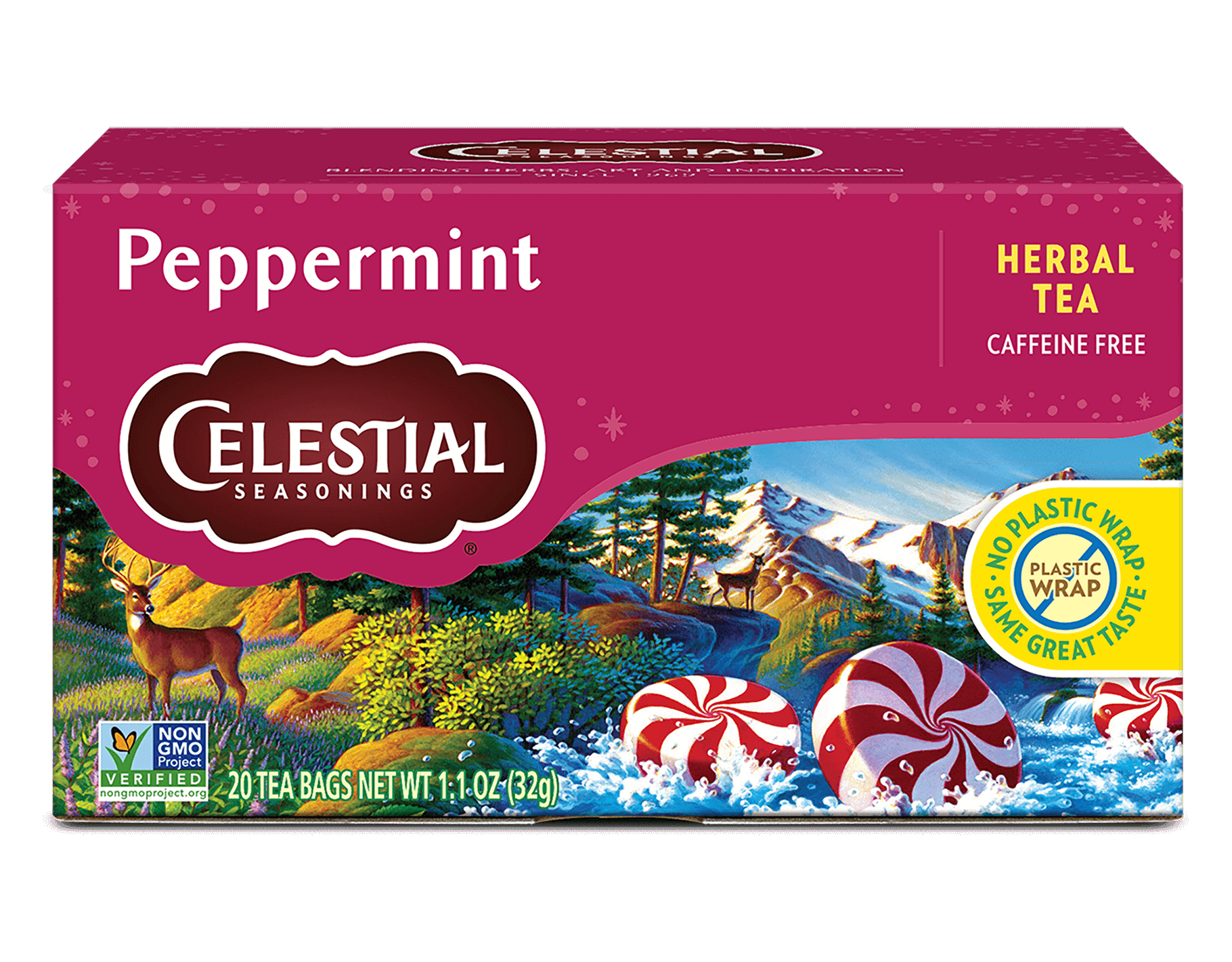 Peppermint Herbal Tea, 20 Count
