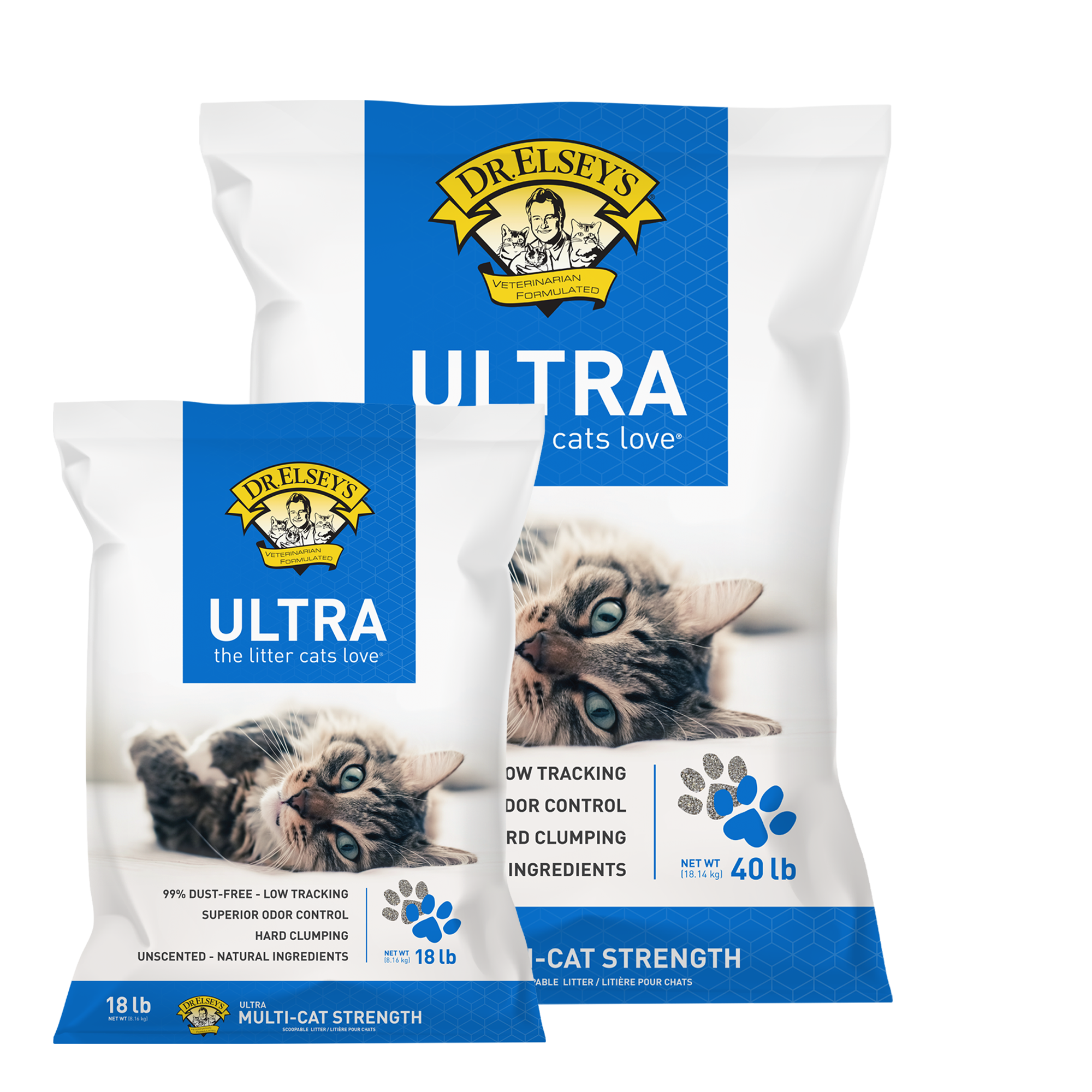Dr. Elsey's Precious Cat Ultra Premium Clumping Cat Litter, 20 lb