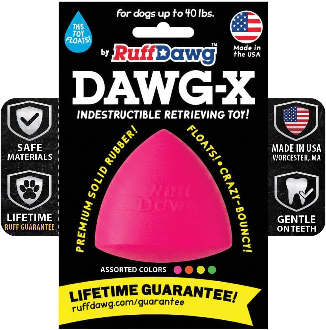 Ruff Dawg Dawg-X Cone-Shaped Rubber Dog Toy