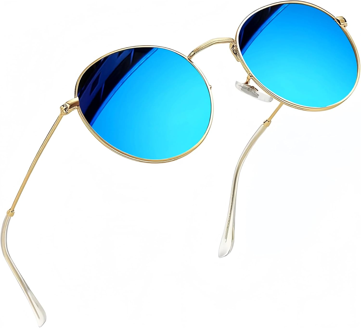 Joopin Vintage Round Sunglasses for Women, Retro Trendy Polarized Sun Glasses UV400 Protection, Circle Shades Men Sunnies