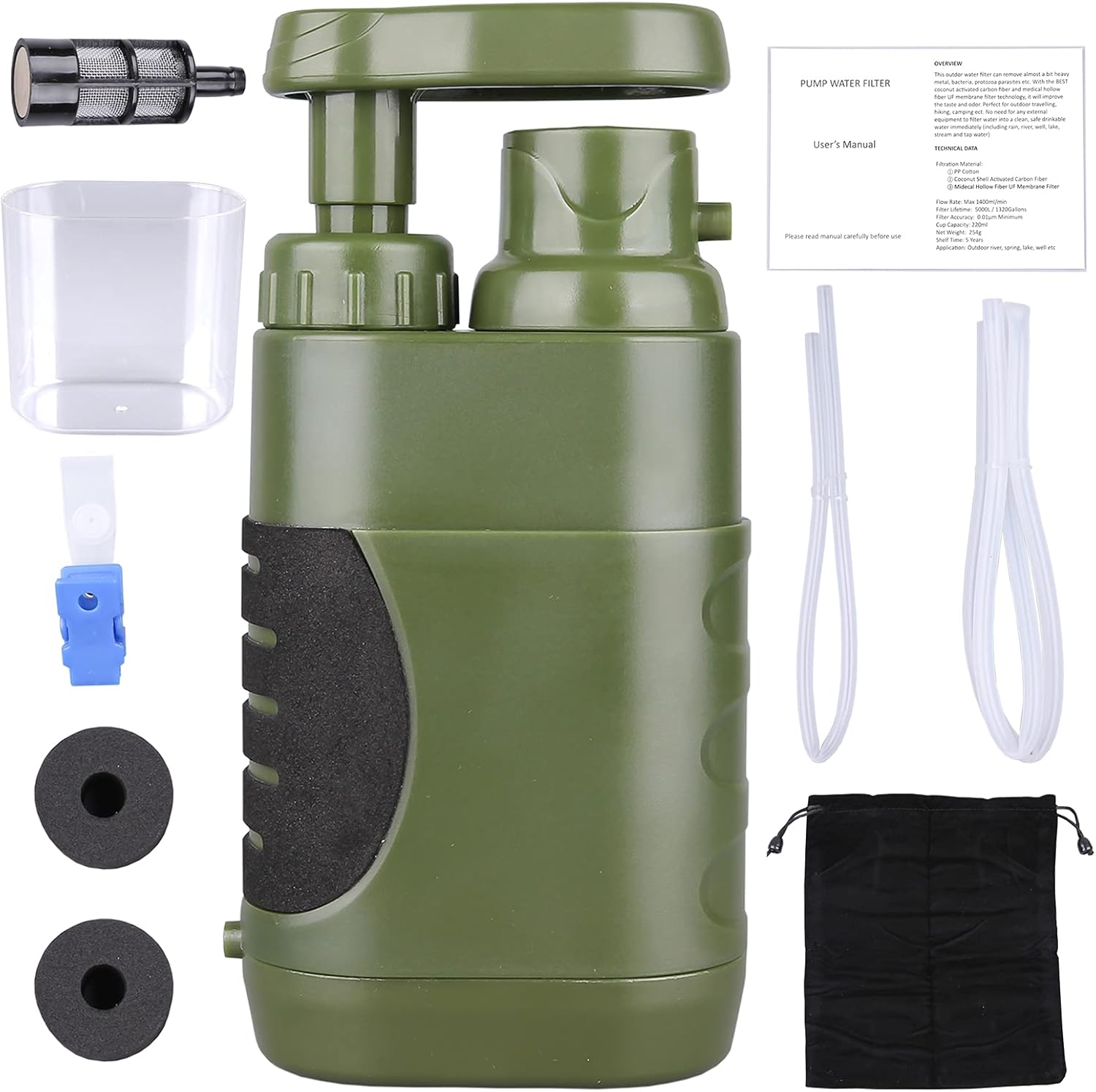 Generic Portable Hand Pump Water Filter