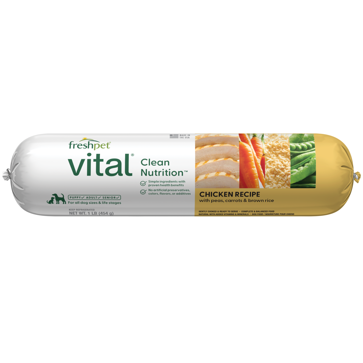 Freshpet Vital Chicken Recipe Dog Food Roll