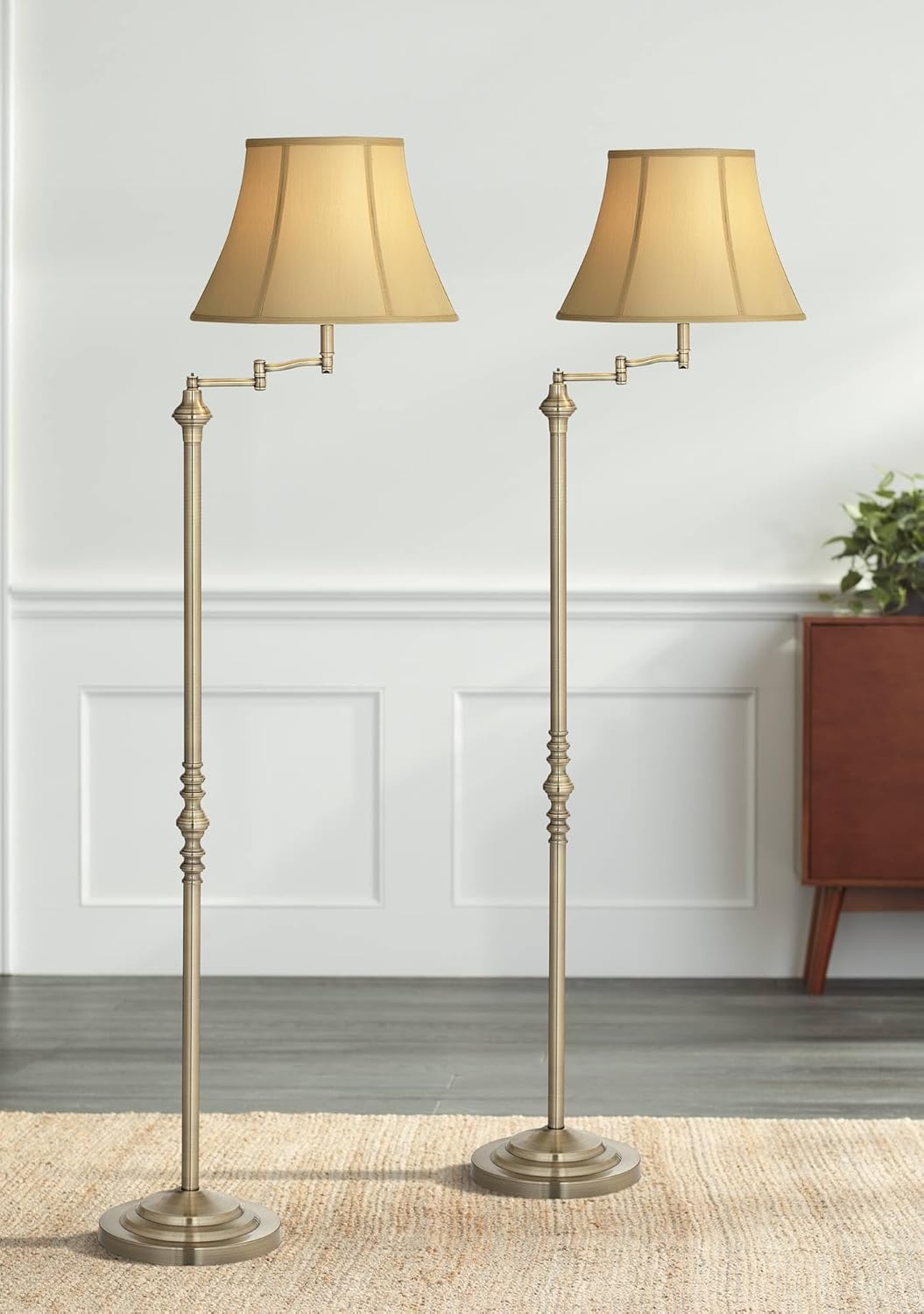 Regency Hill Montebello Traditional 60" Tall Standing Floor Lamps