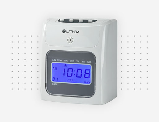 Lathem 400E-KIT Top-Feed Electronic Time Clock Bundle Kit