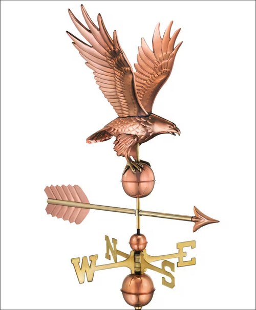 Pure Copper Freedom Eagle Weathervane