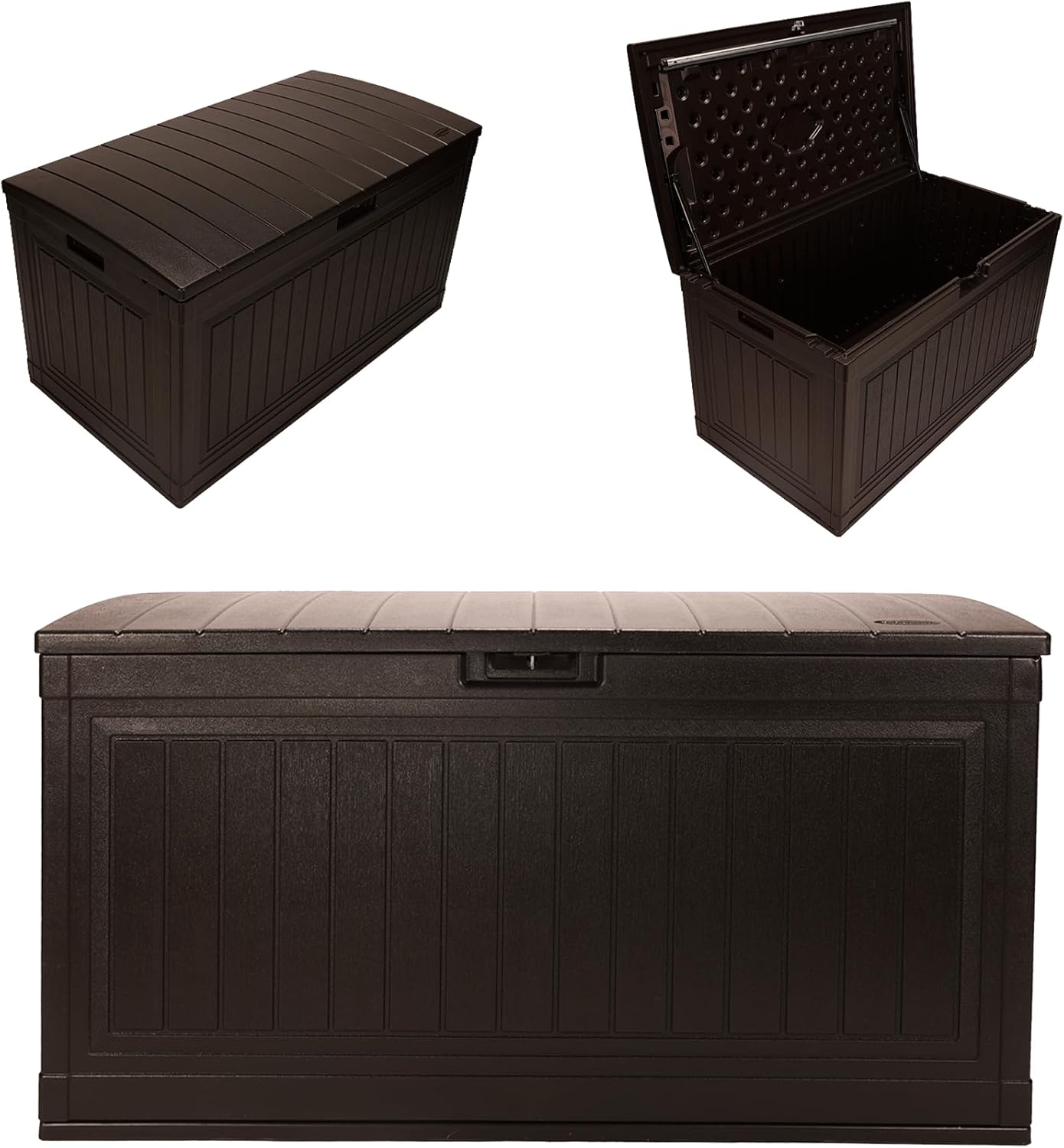 80-Gallon Large Deck Box with Pad-Lockable Lid