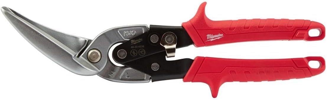 Milwaukee Elec Tool Long Cut Offset Left Aviation Snips