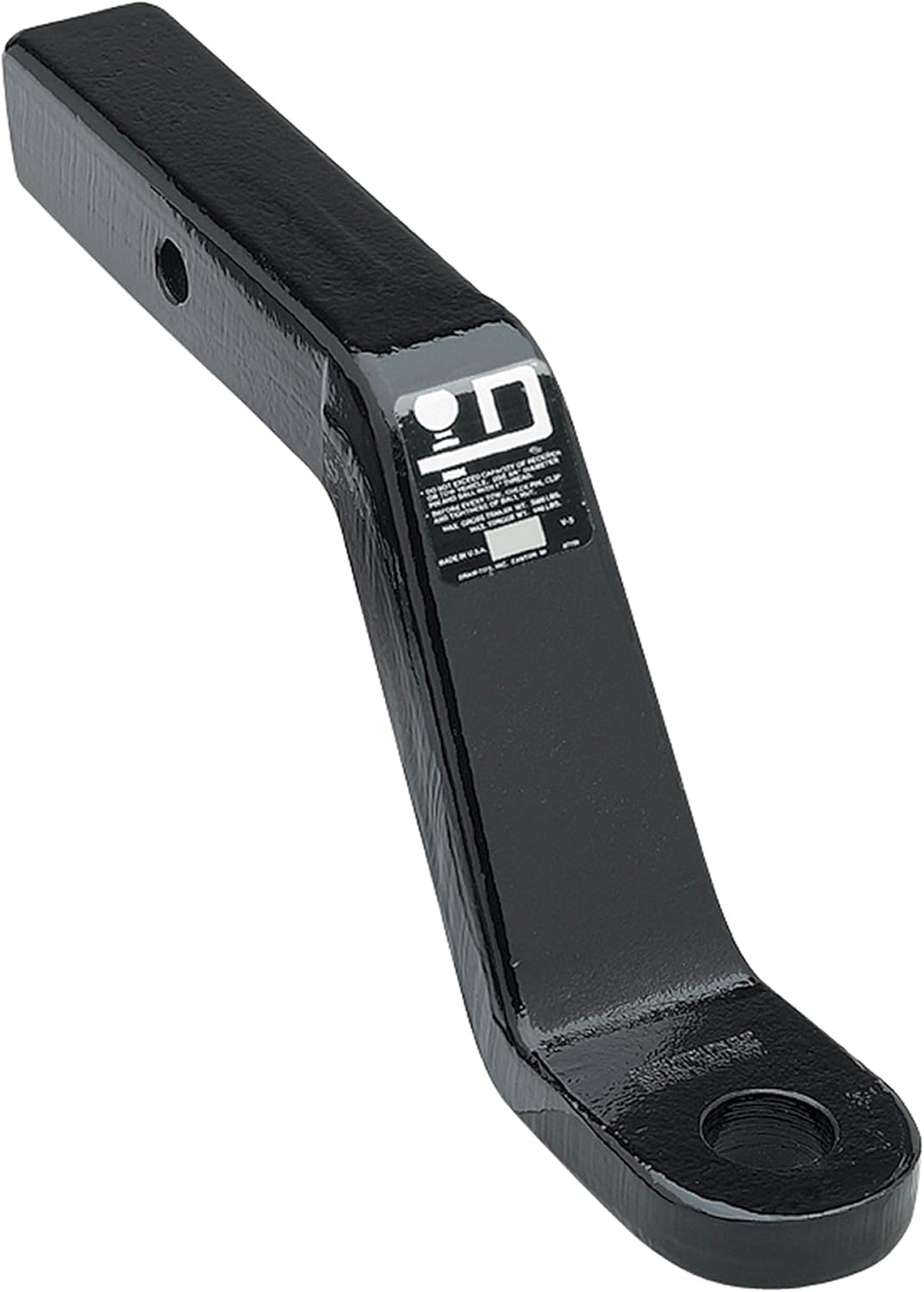 Draw-Tite 40332 Forged Ball Mount, 16,000 lbs. GTW, 1-1/4" Ball Hole, 10-1/4" Length, 5" Rise, 6" Drop, Black