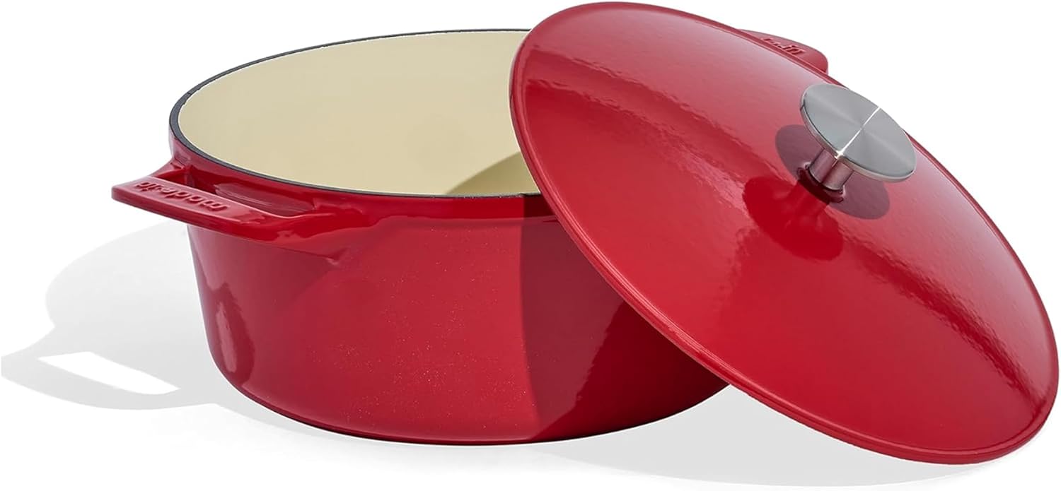 Made In Cookware | Dutch Oven 5.5 Quart (Red) | Enameled Cast Iron