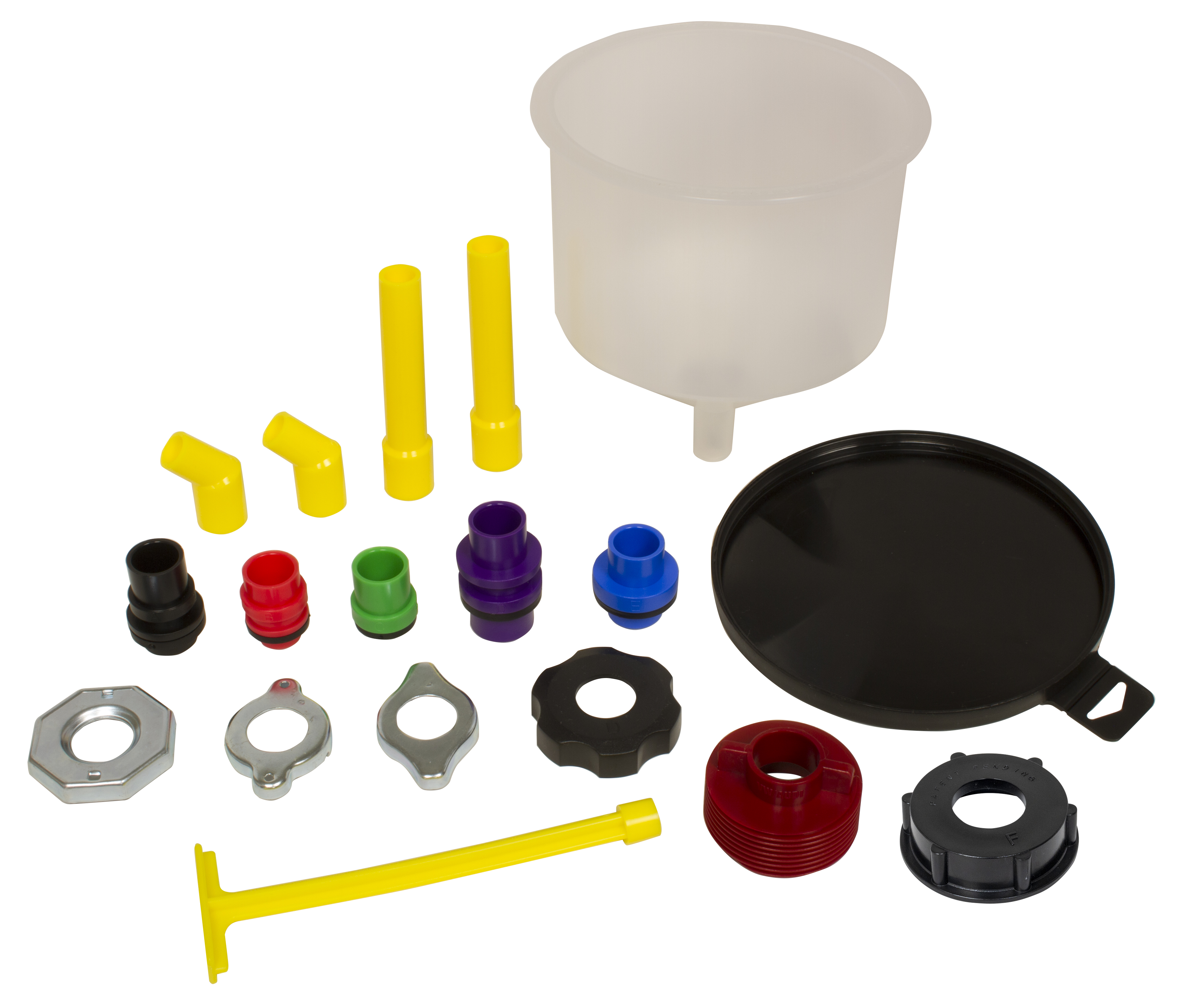 Lisle 24780 Spill-Free Funnel Kit, 18 Piece
