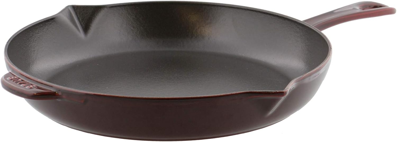 STAUB Cast Iron 10-inch Fry Pan - Grenadine