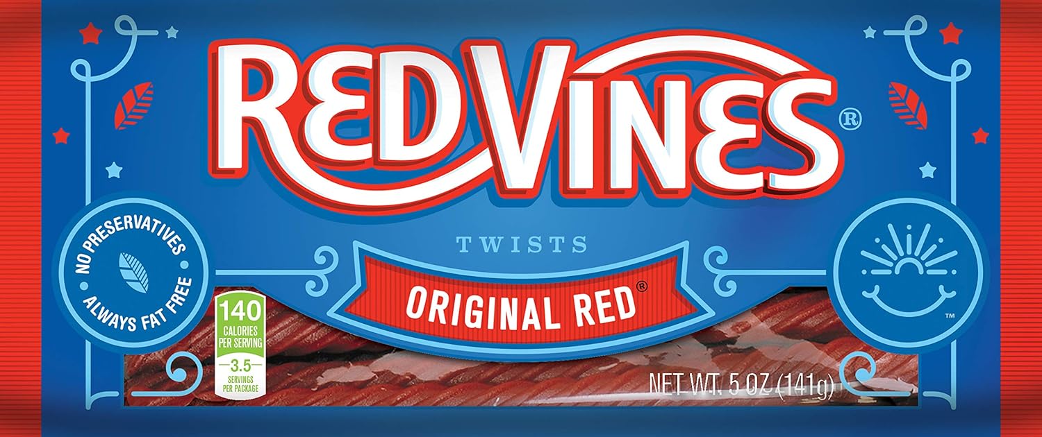 Red Vines Original Red Licorice Twists, 5 oz Tray