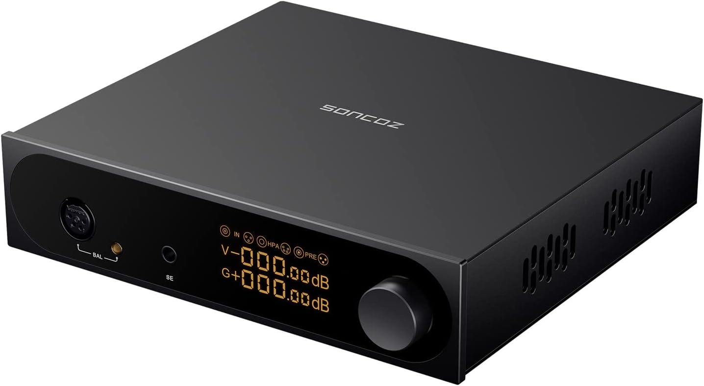 Soncoz SGA1 Fully Balanced Desktop Headphone Amplifier and Pre-amp