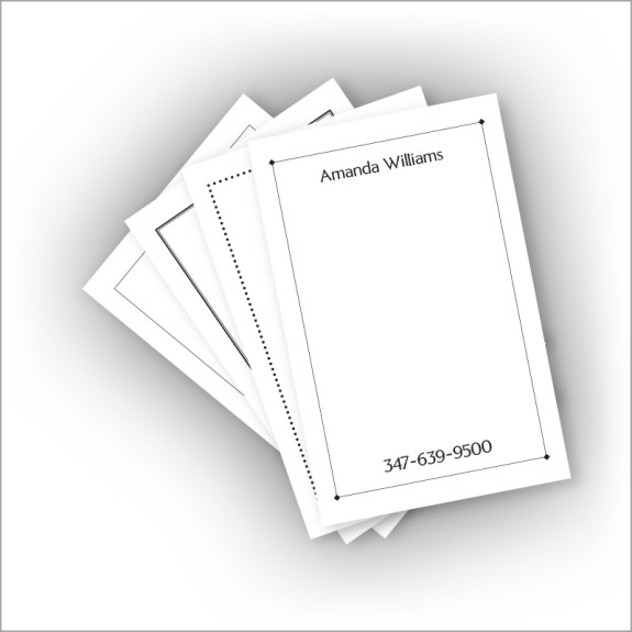 Bordered Memo Pads Set