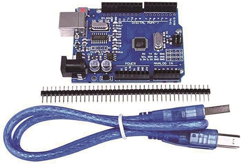 #icpart R3 Development Board ATmega328P CH340 CH340G for Arduino UNO R3 with Straight Pin Header - (Color: UNO R3 with line) #icpart283914