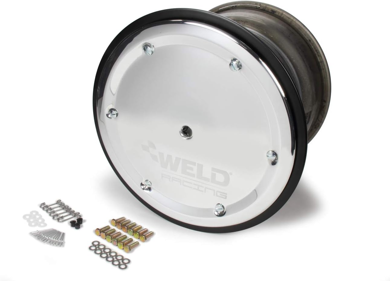 Wide 5 XL Polished Beadlock Oval Track Wheel 15x14"