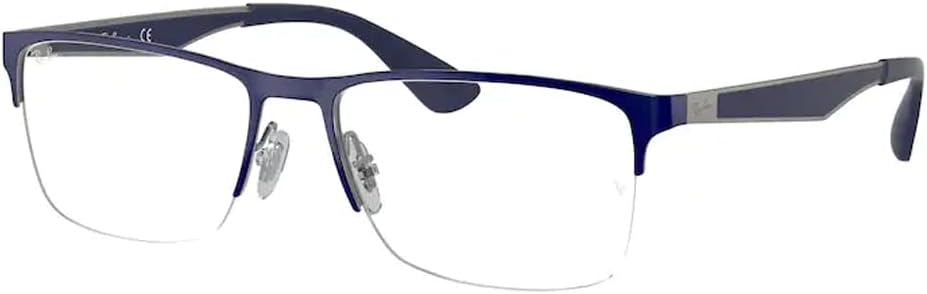 Ray-Ban RX6335 Rectangle Eyeglasses for Men for Women + BUNDLE With Designer iWear Eyewear Kit