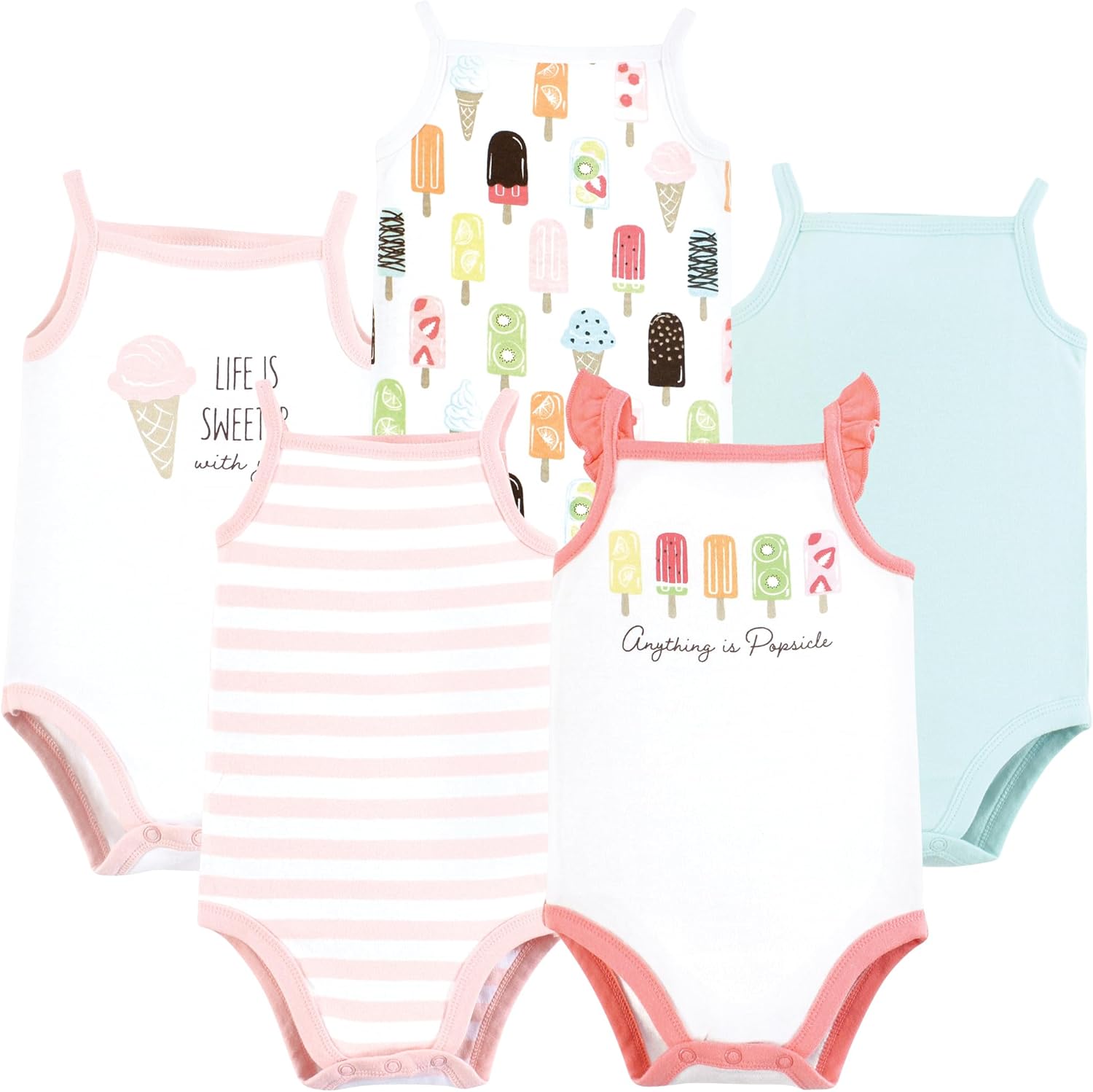 Touched by Nature Unisex Baby Organic Cotton Bodysuits