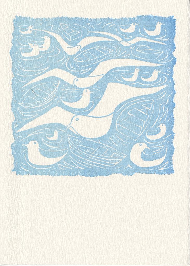 Gulls Letterpress Note Card